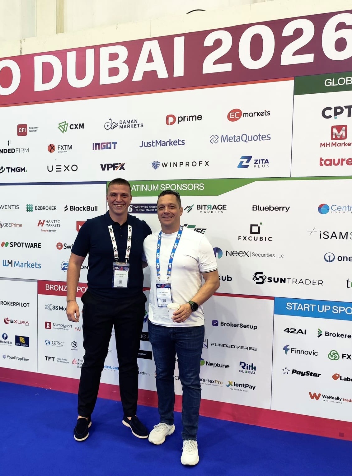 Hero image alt text ZeeCapital representatives at Forex Expo Dubai 2026 during international brokerage and financial-market meetings.